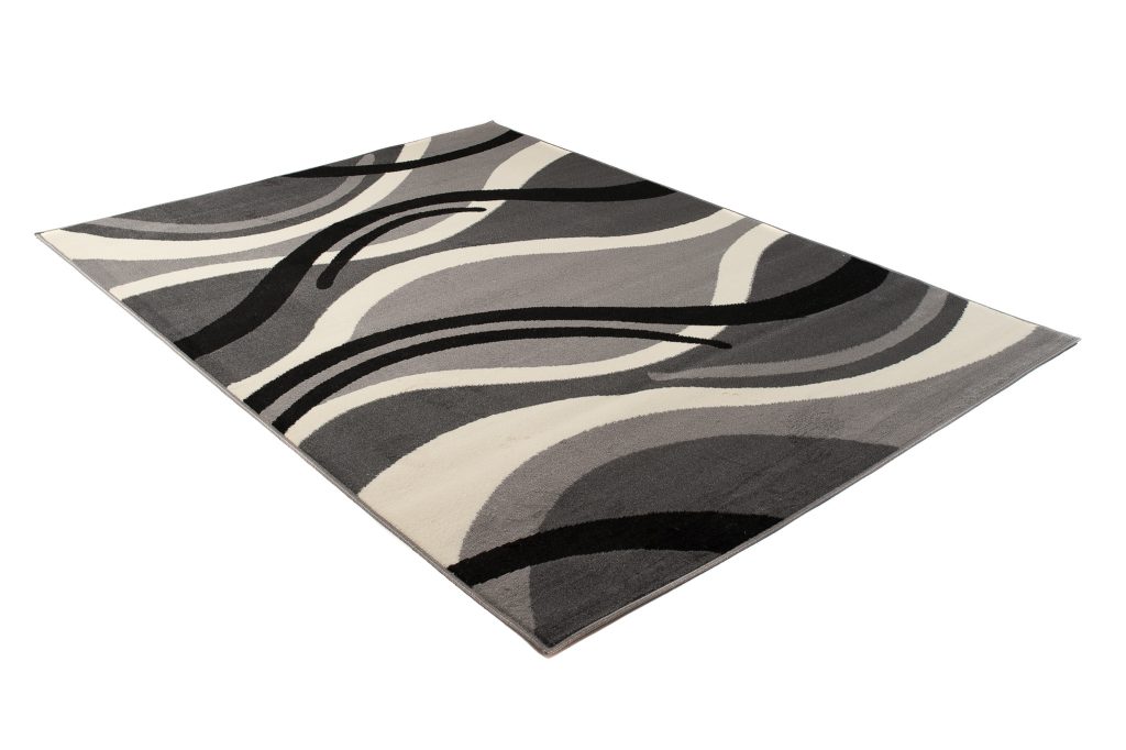 Tapis Dream Gris Crème Géométrique Vagues