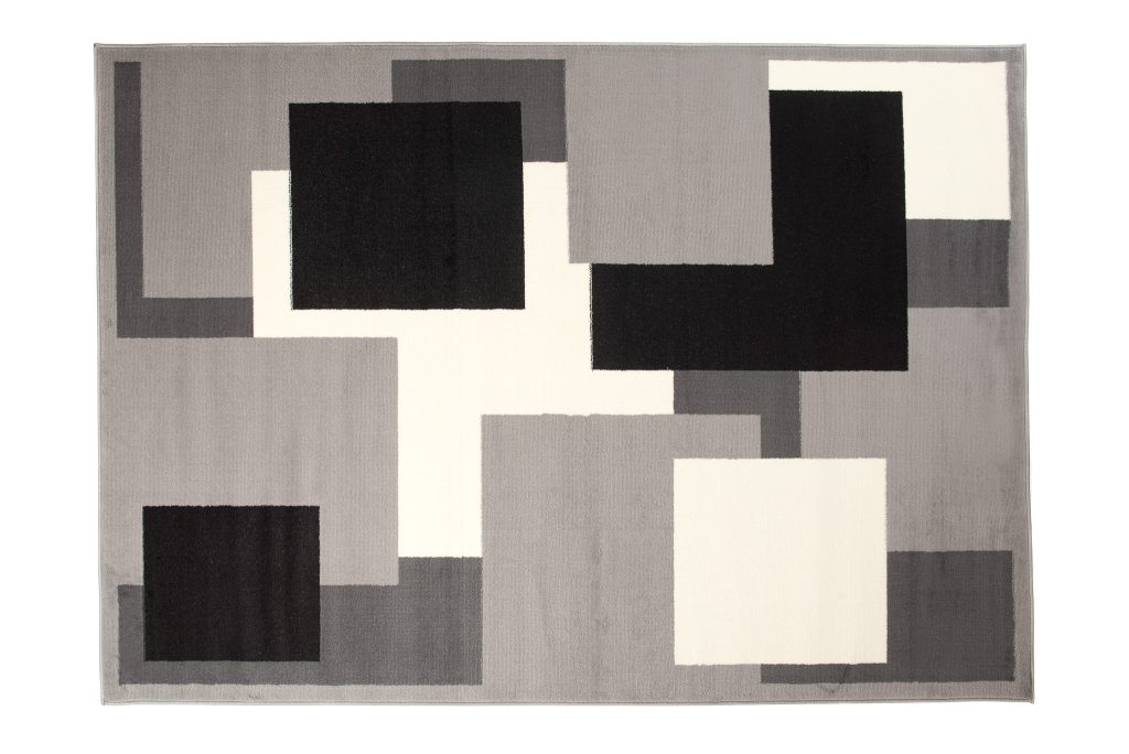 Tapis Dream Gris Géométrique Carrés