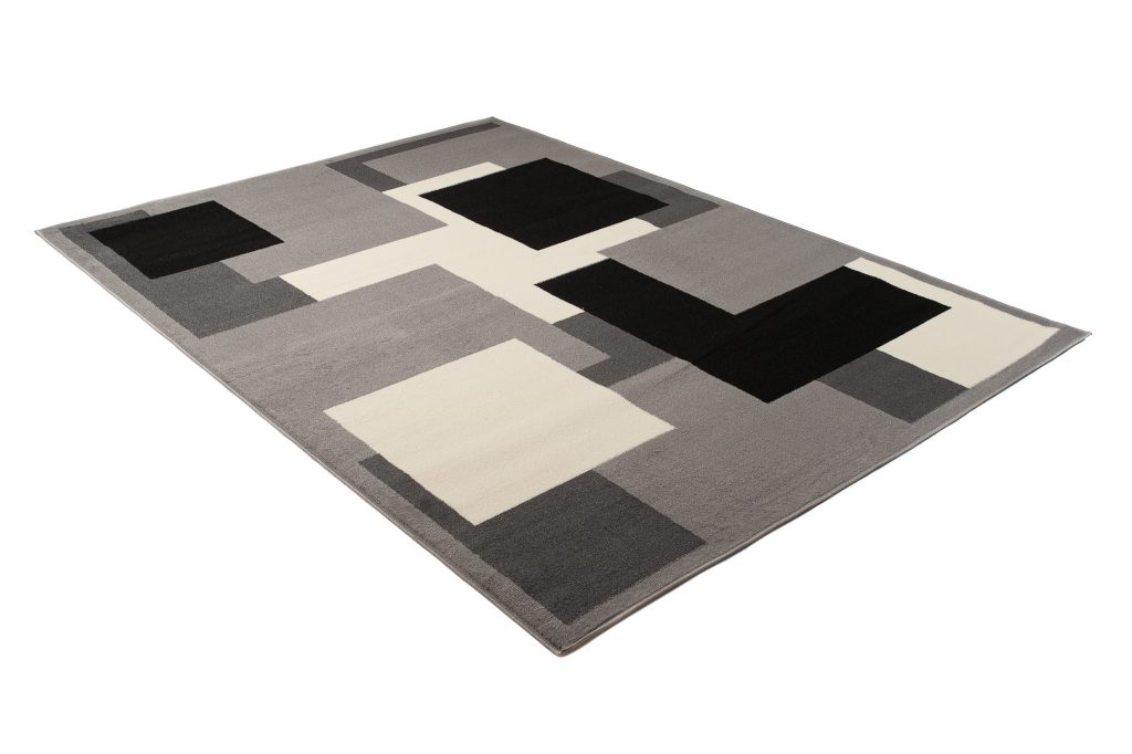 Tapis Dream Gris Géométrique Carrés