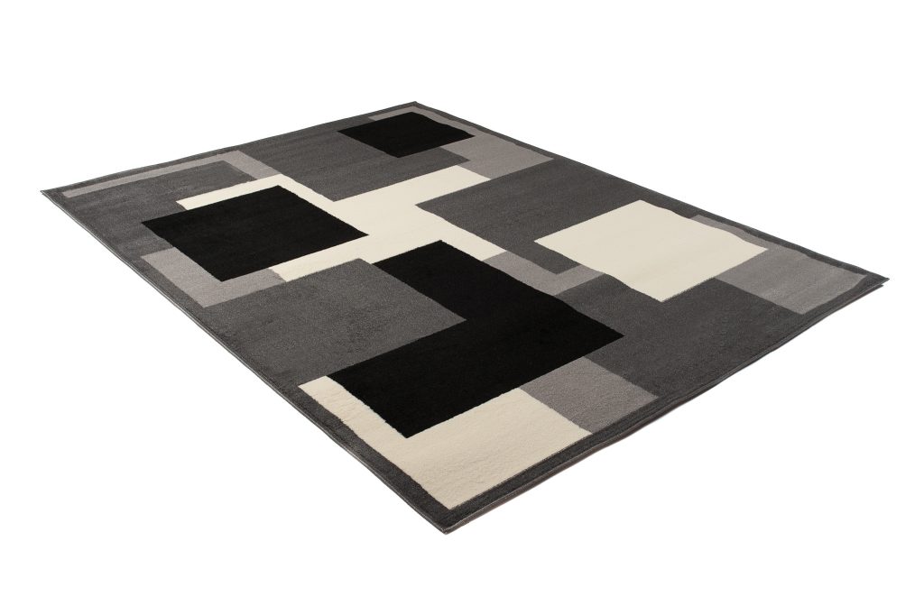 Tapis Dream Gris Foncé Géométrique Carrés