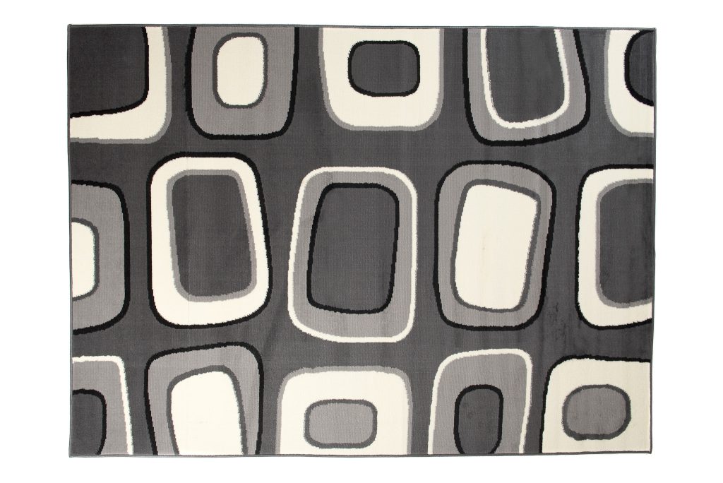 Tapis Dream Gris Crème Géométrique Rectangles
