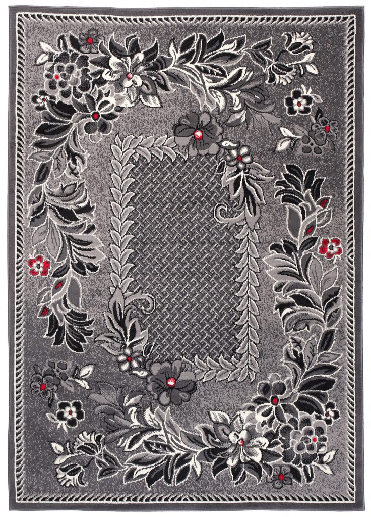 Tapis Dream Traditionnel Gris Motif Floral