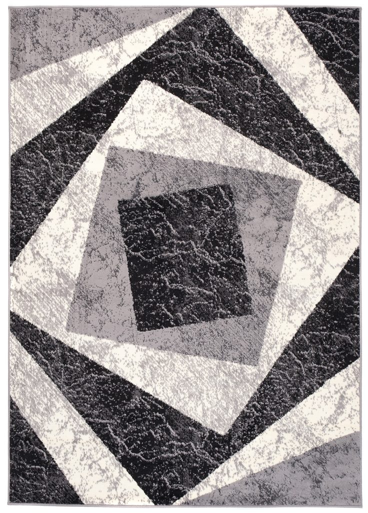 Tapis Dream Géométrique Gris Carrés