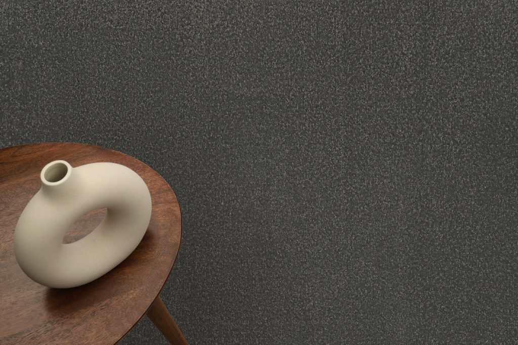 Tapis Mono Rond Intérieur Extérieur Gris Foncé