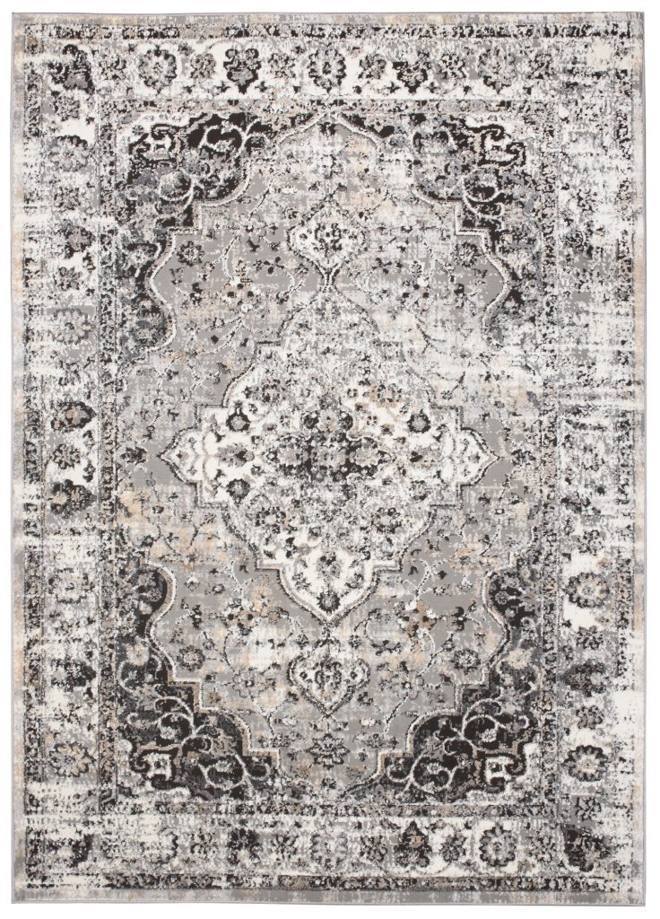 Tapis Valley Anthracite Vintage Rosace