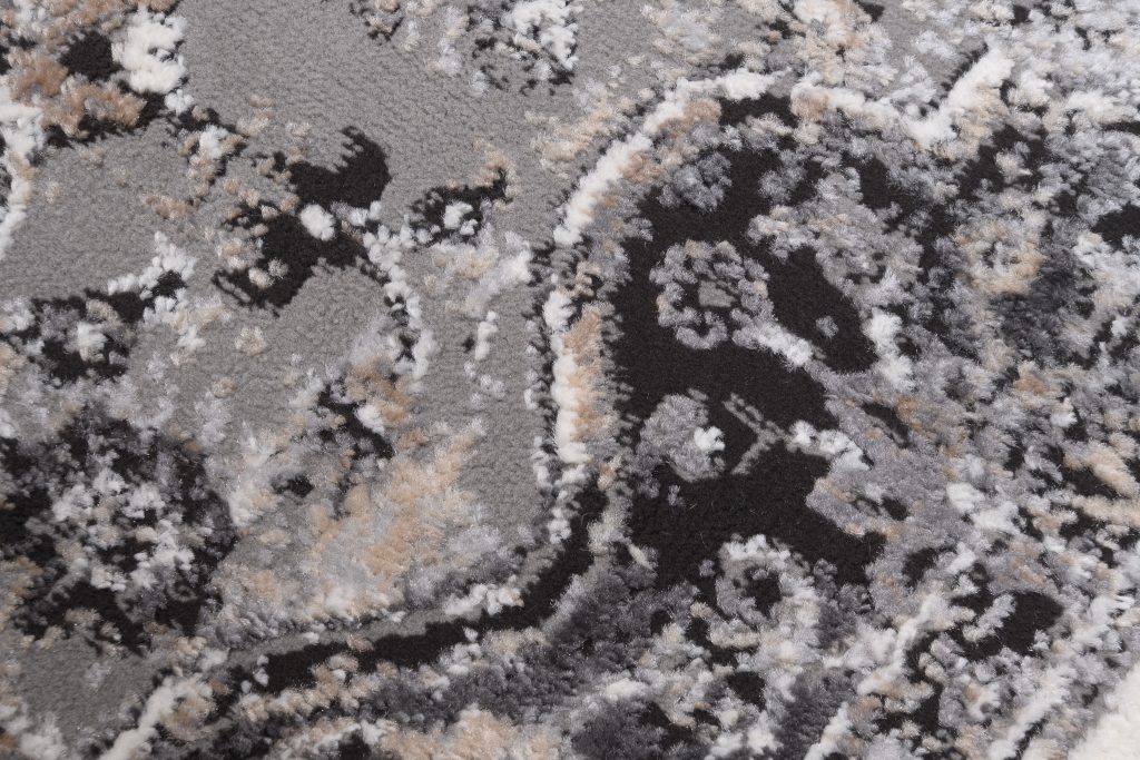 Tapis Valley Anthracite Vintage Rosace