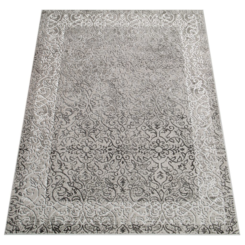 Tapis Ares Gris Clair Ornamental Vintage