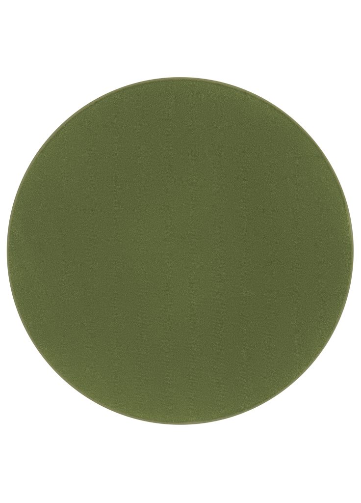 Tapis Mono Rond Intérieur Extérieur Vert