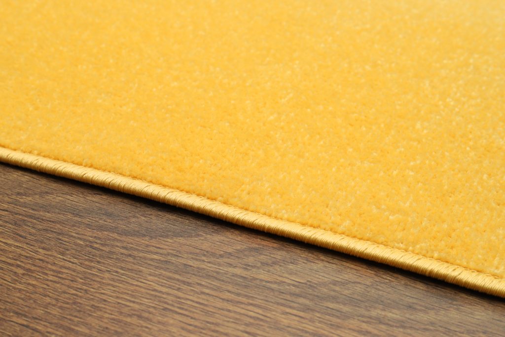 Tapis Mono Rond Intérieur Extérieur Jaune