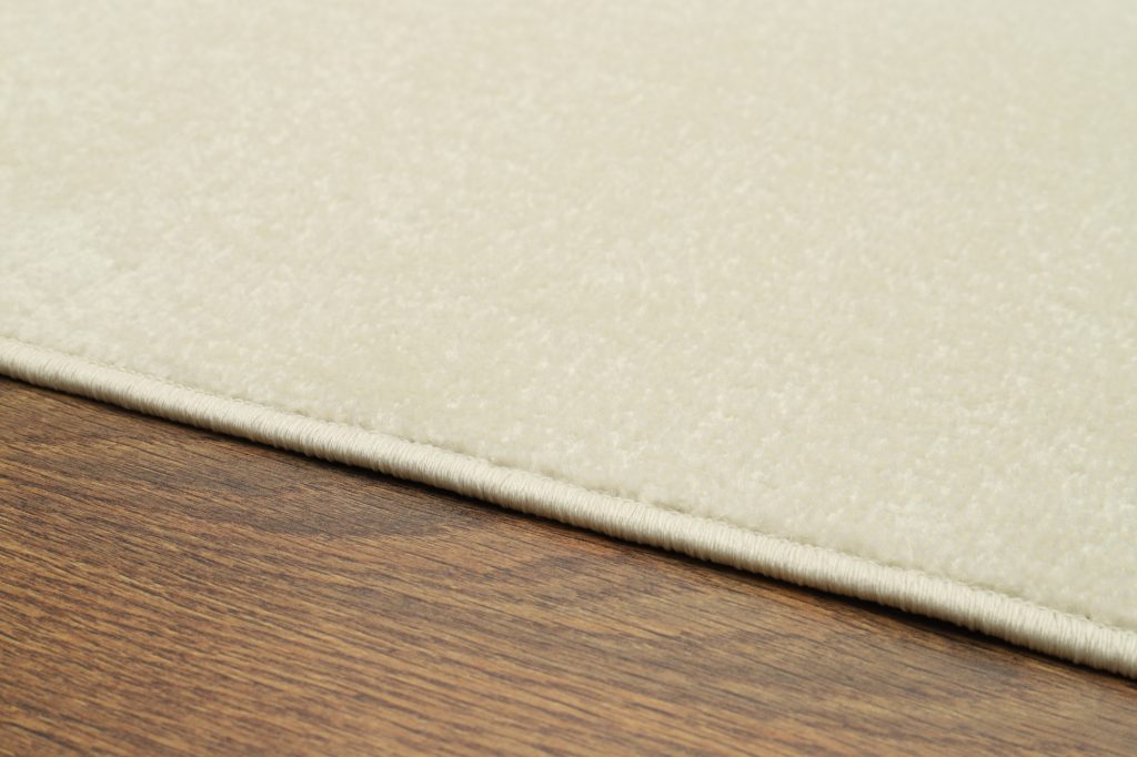 Tapis Mono Rond Intérieur Extérieur Crème