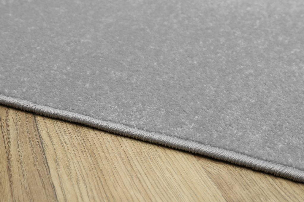 Tapis Mono Rond Intérieur Extérieur Gris Clair