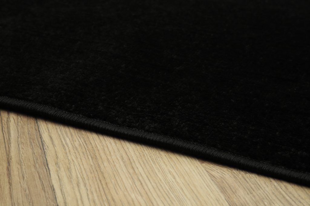 Tapis Mono Rond Intérieur Extérieur Noir