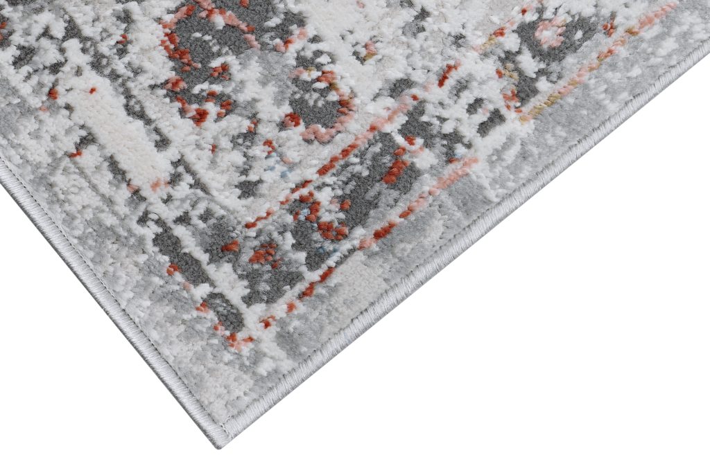 Tapis Valley Gris Roux Vintage Bordure