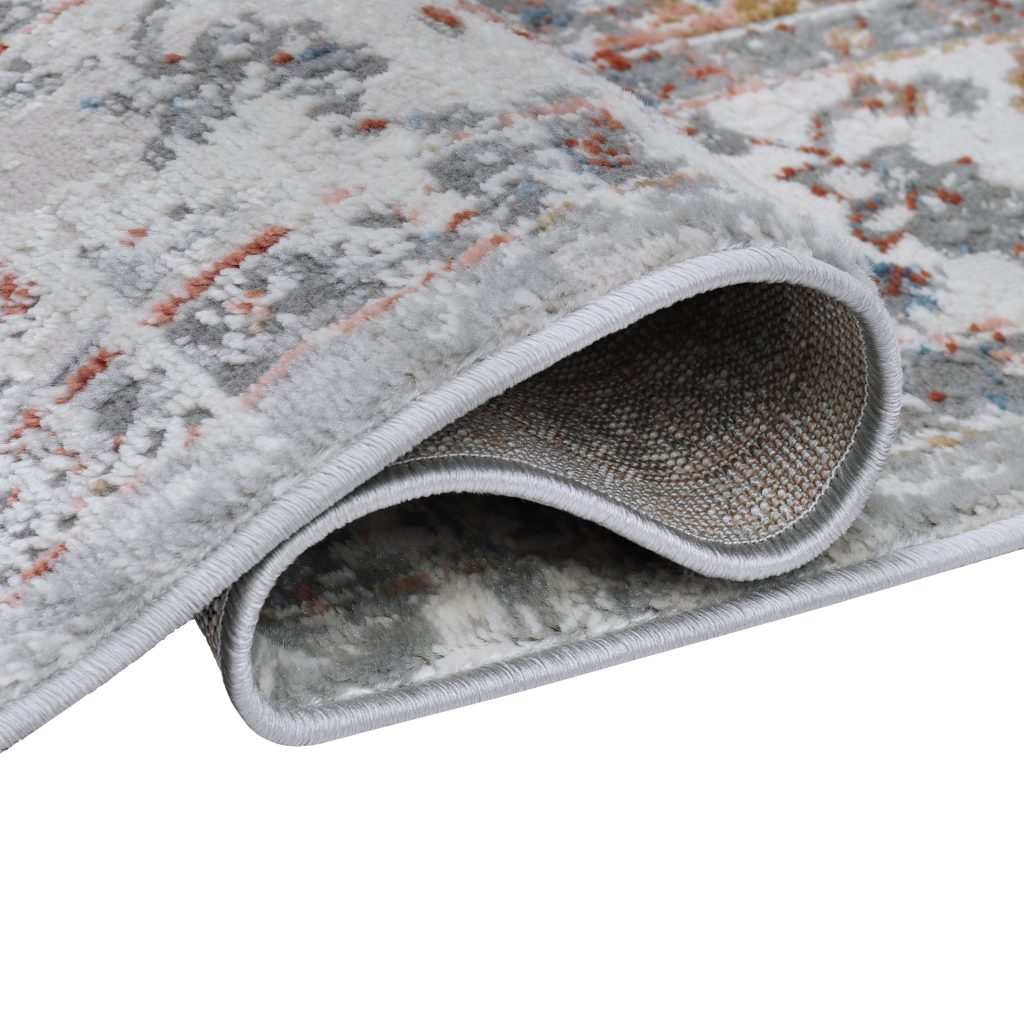 Tapis Valley Gris Roux Vintage Bordure