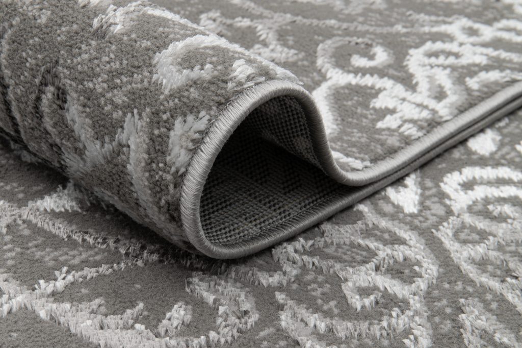 Tapis Ares Gris Foncé Ornamental Vintage