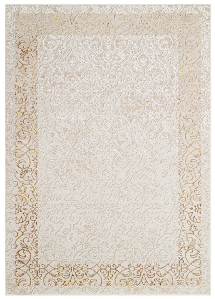 Tapis Ares Crème Marron Ornamental Vintage