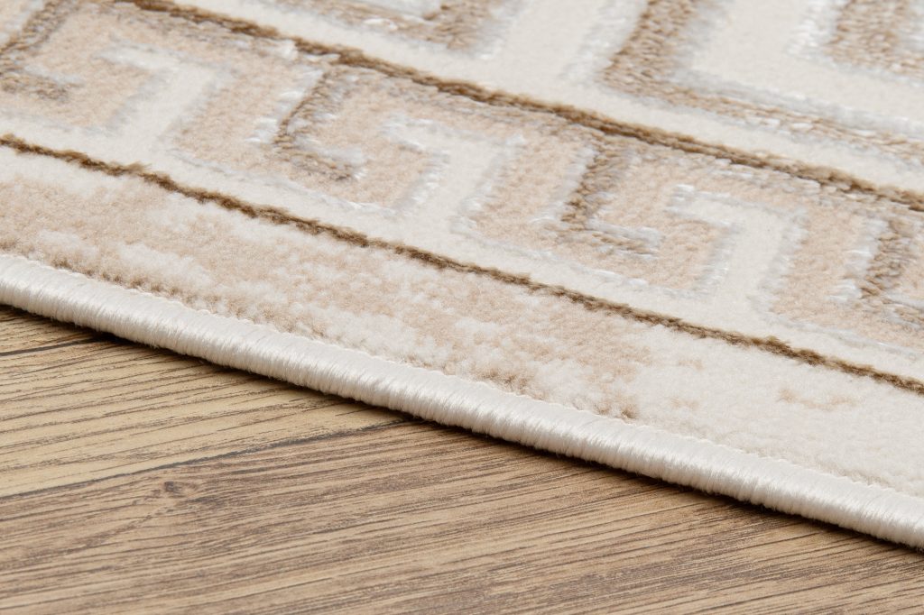 Tapis Ares Beige Bordure Abstrait