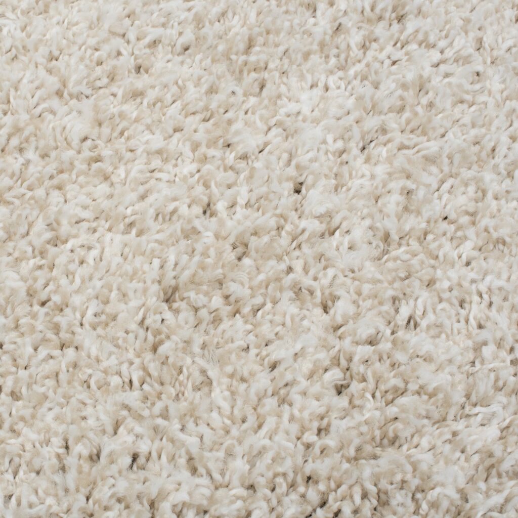Tapis Essence Shaggy Poil Long Motif Uni Beige
