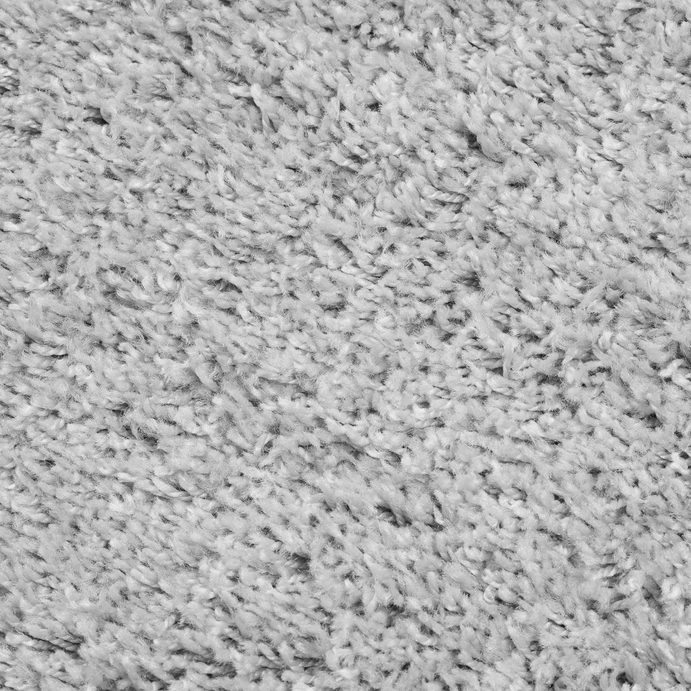 Tapis Essence Shaggy Poil Long Motif Uni Gris Clair