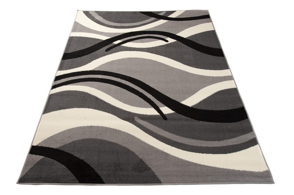 Tapis Dream Gris Crème Géométrique Vagues