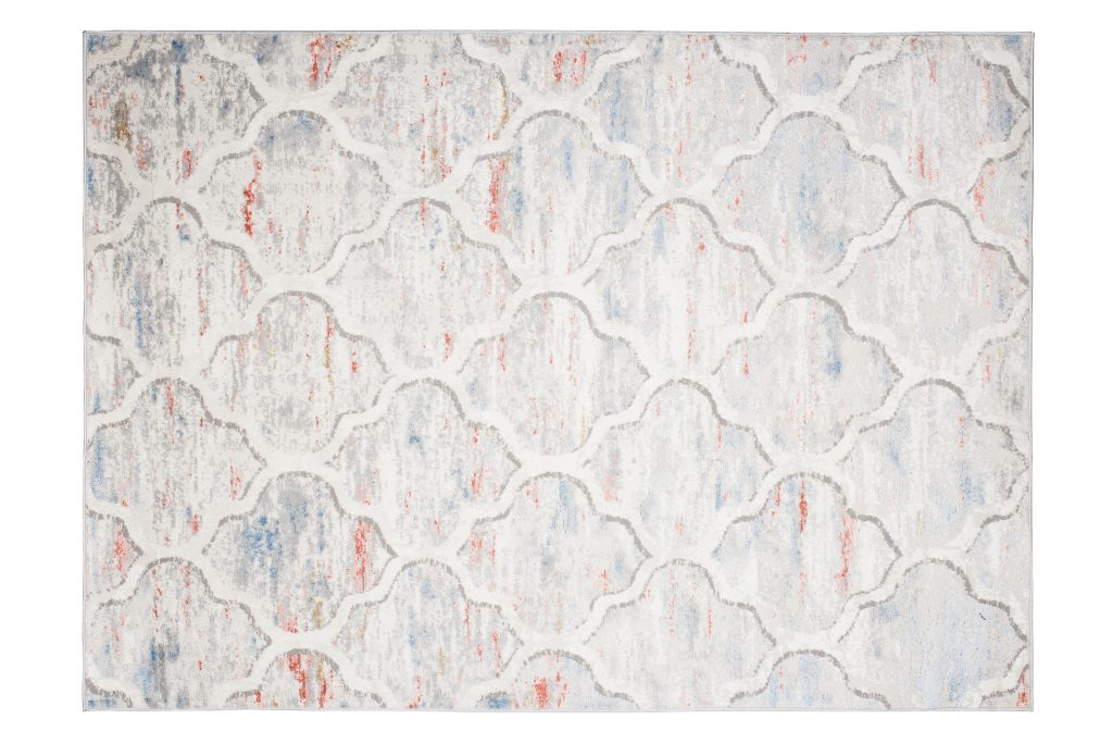 Tapis Valley Gris Saumon Marocain Treillis