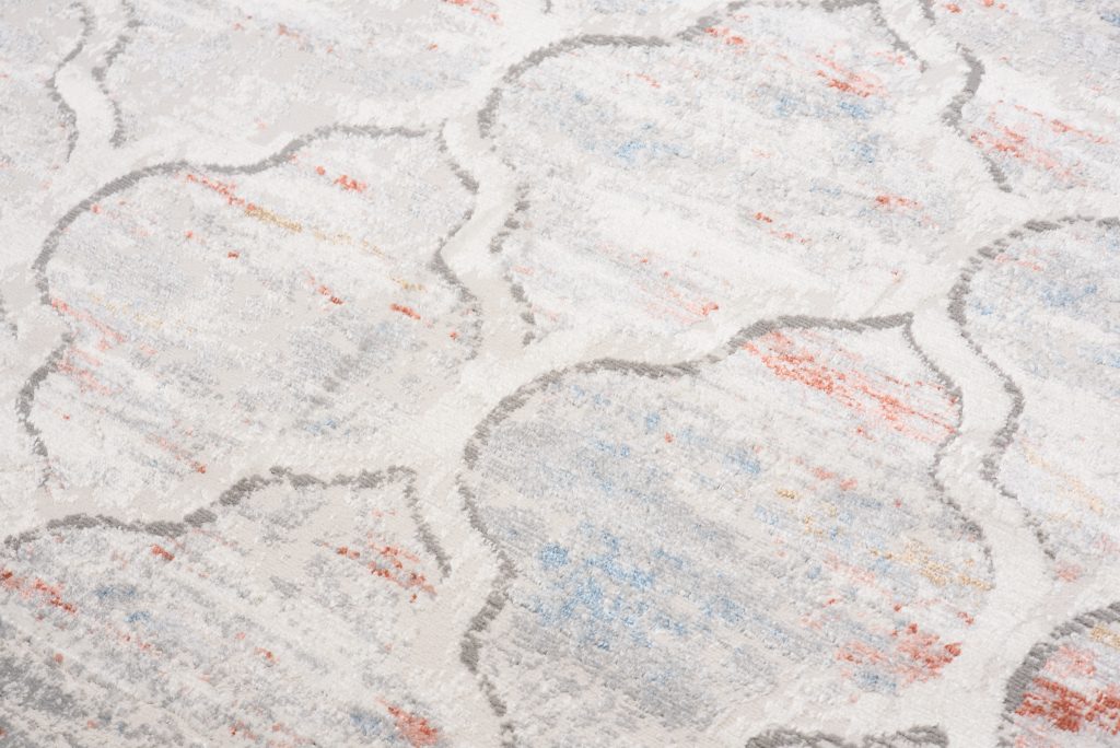 Tapis Valley Gris Saumon Marocain Treillis