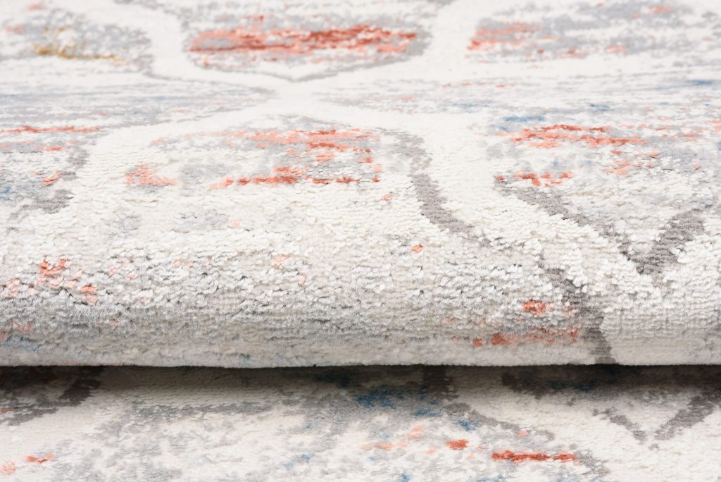 Tapis Valley Gris Saumon Marocain Treillis