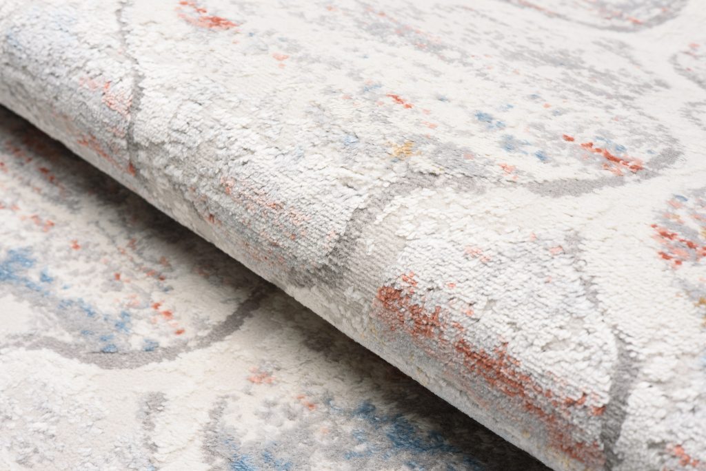 Tapis Valley Gris Saumon Marocain Treillis