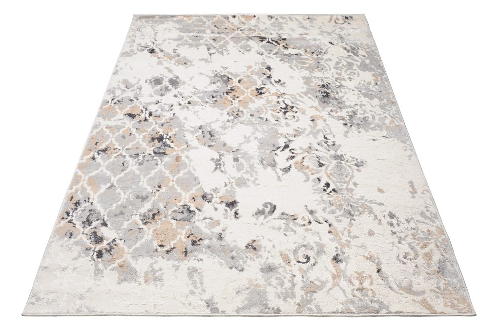 Tapis Valley Gris Roux Vintage Treillis