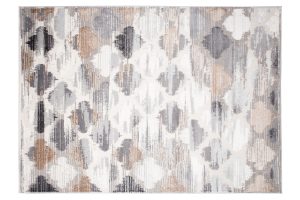 Tapis Valley Gris Roux Trèfle Marocain