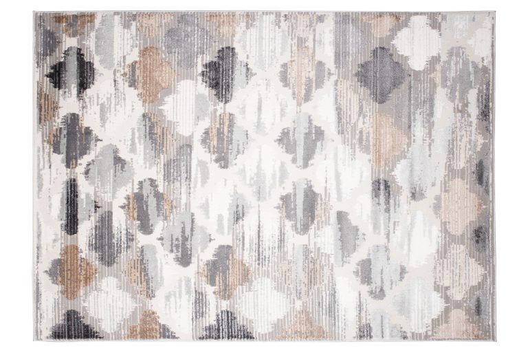 Tapis Valley Gris Roux Trèfle Marocain