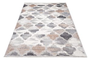 Tapis Valley Gris Roux Trèfle Marocain