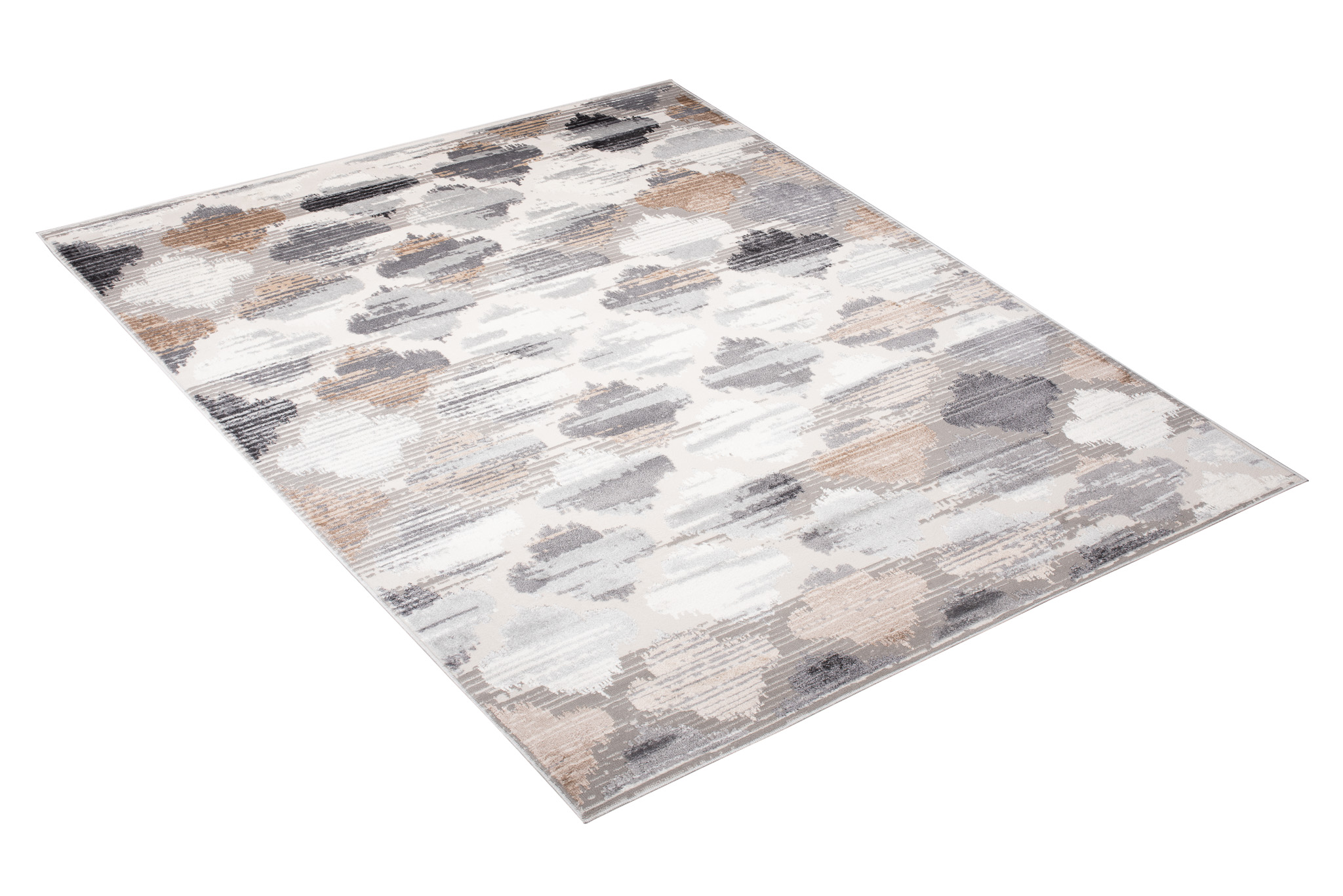 Tapis Valley Gris Roux Trèfle Marocain