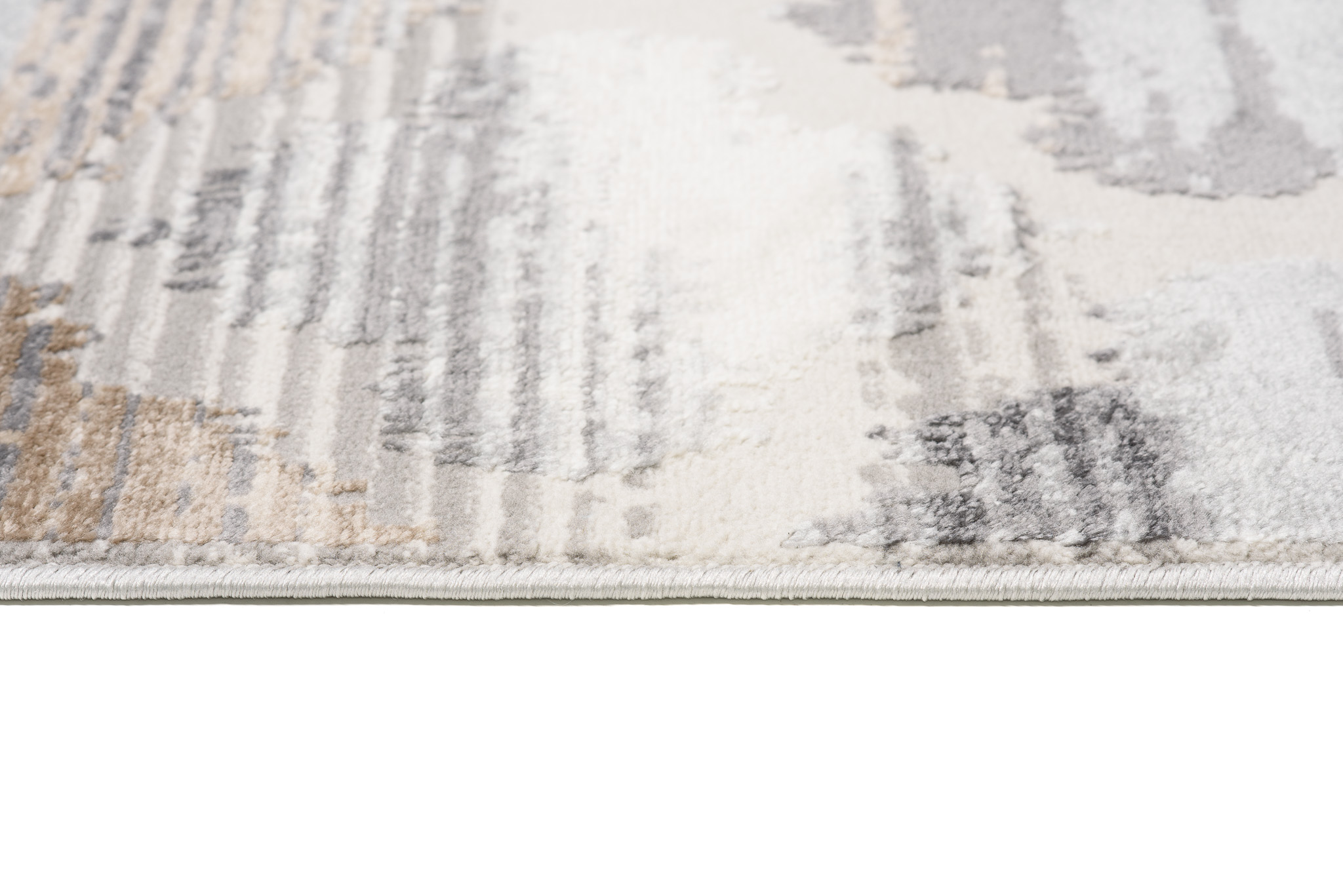 Tapis Valley Gris Roux Trèfle Marocain