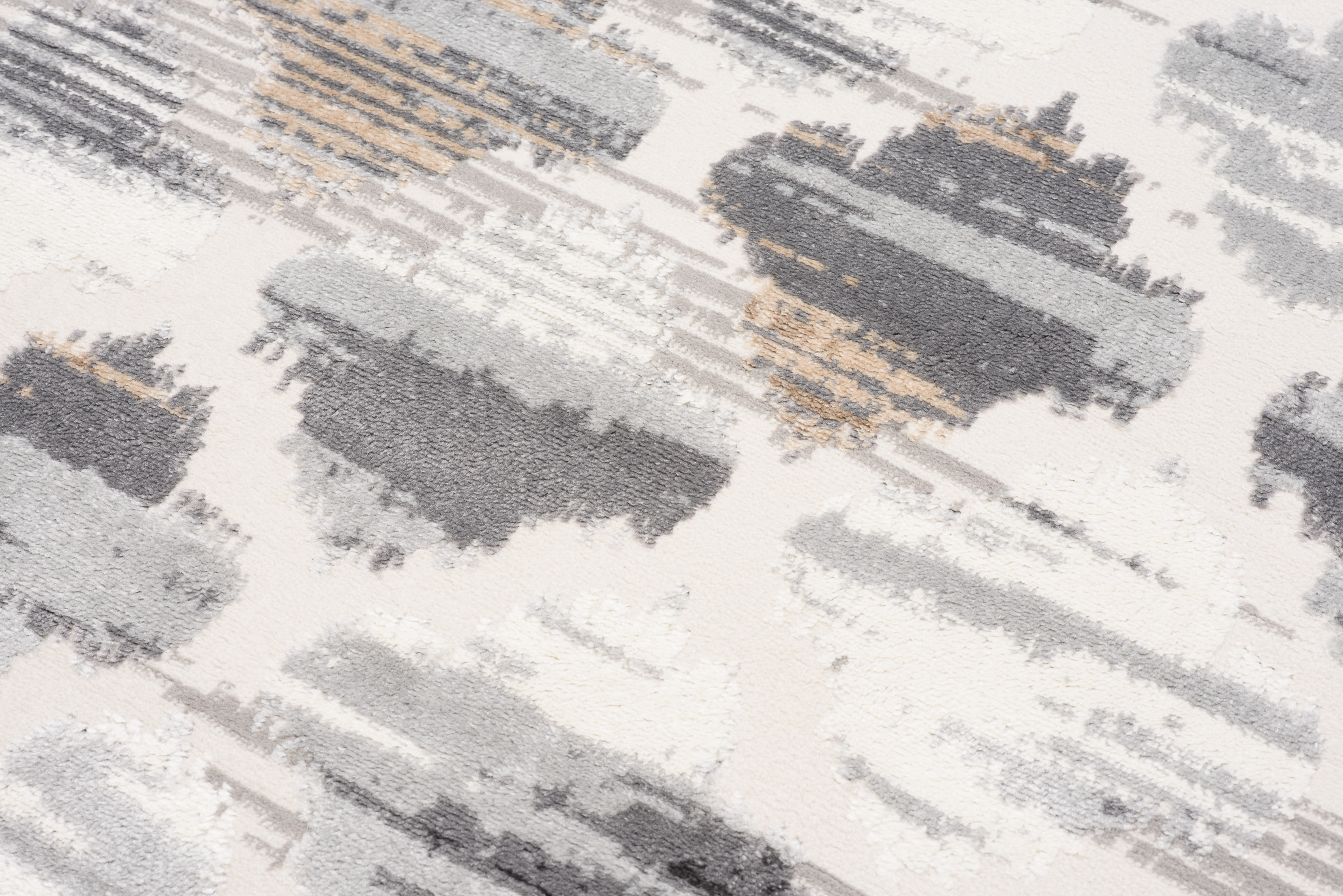 Tapis Valley Gris Roux Trèfle Marocain