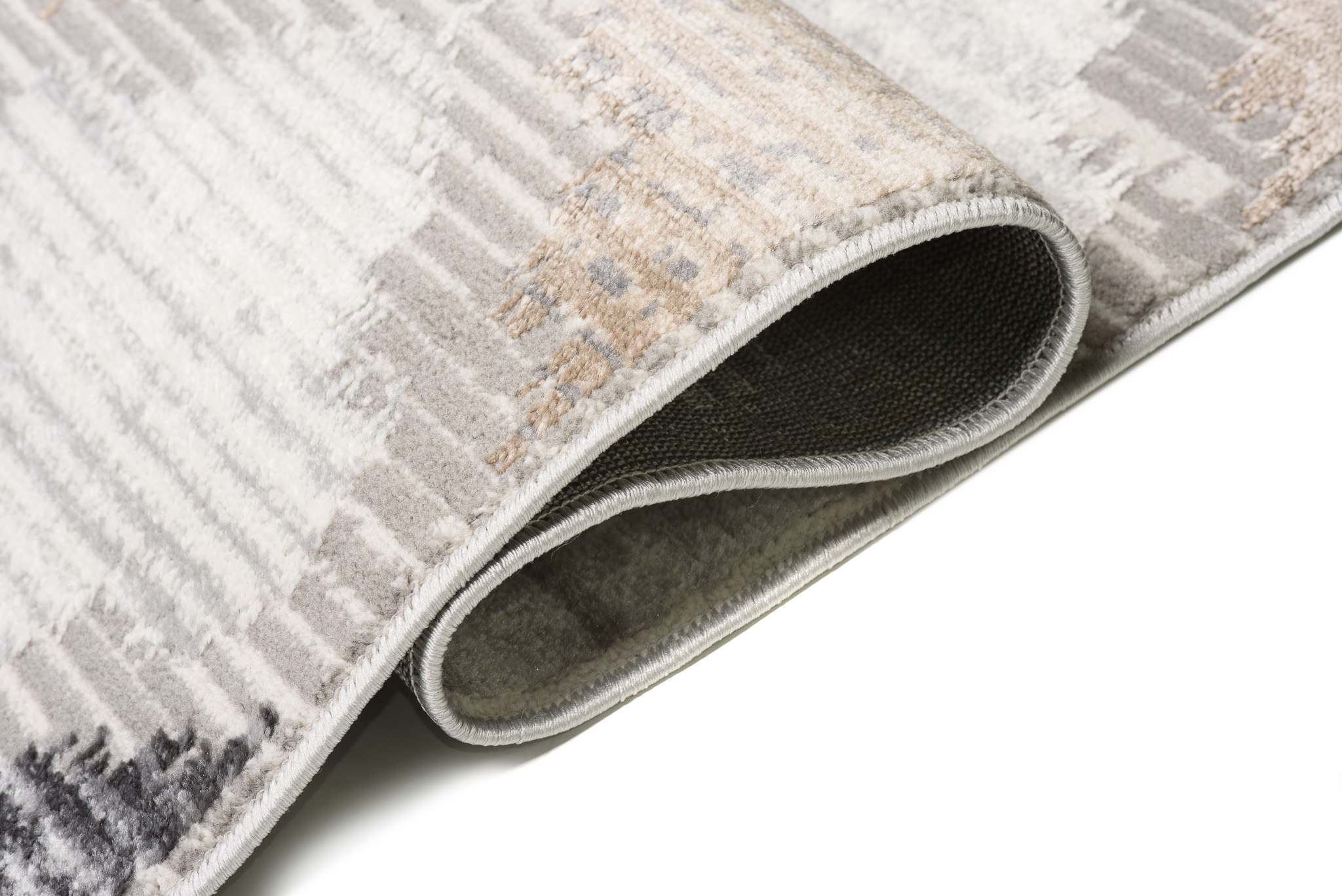 Tapis Valley Gris Roux Trèfle Marocain