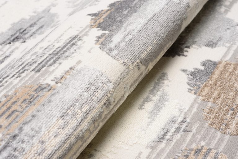 Tapis Valley Gris Roux Trèfle Marocain