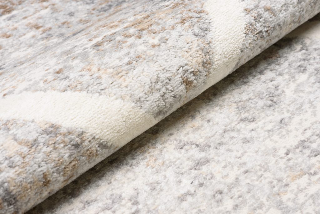 Tapis Valley Gris Cuivre Géométrique Carreaux