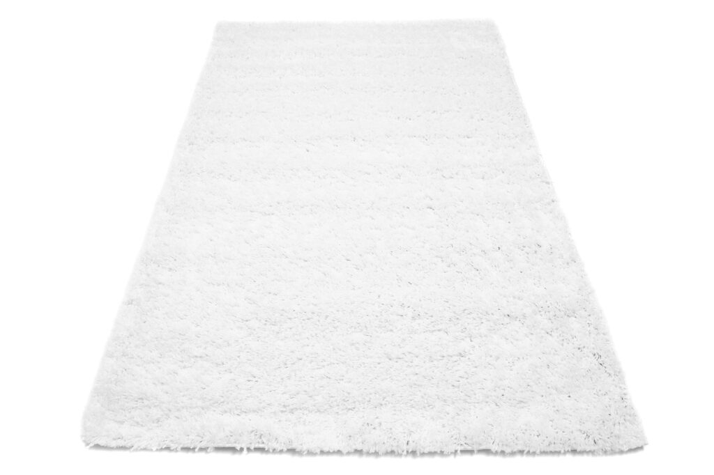 Tapis Essence Shaggy Poil Long Motif Uni Crème