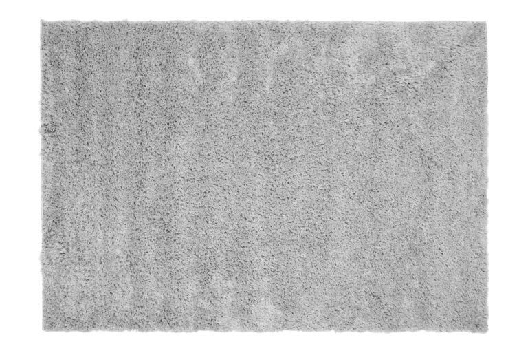 Tapis Essence Shaggy Poil Long Motif Uni Gris Clair