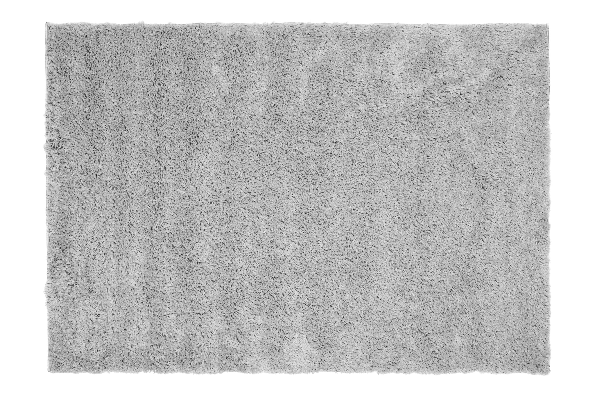 Tapis Essence Shaggy Poil Long Motif Uni Gris Clair