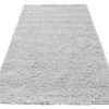 Tapis Essence Shaggy Poil Long Motif Uni Gris Clair
