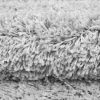 Tapis Essence Shaggy Poil Long Motif Uni Gris Clair