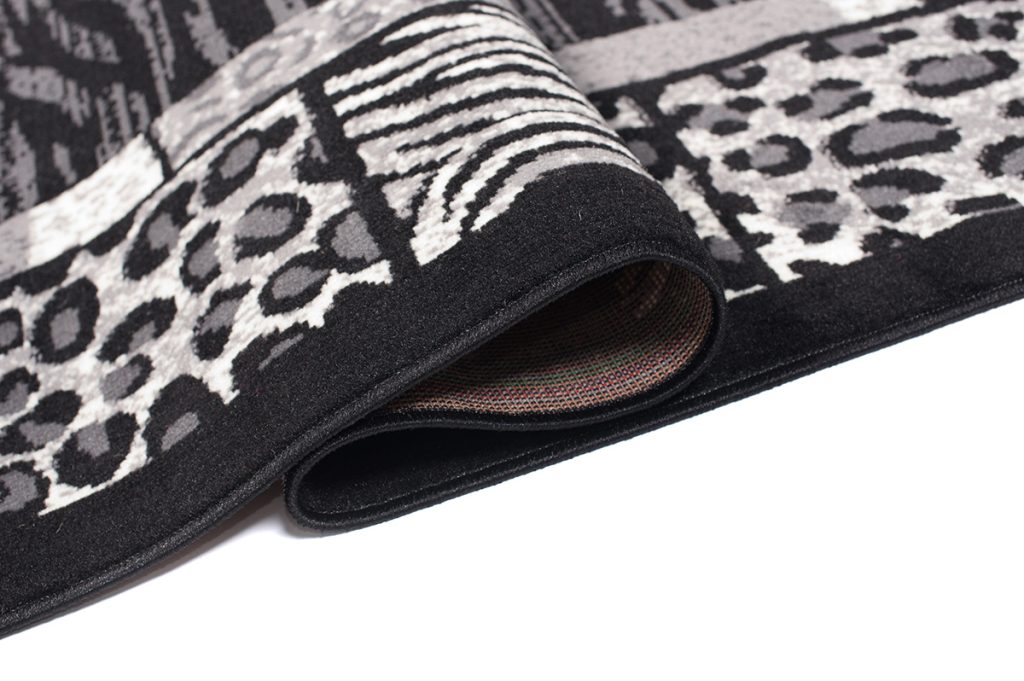 Tapis Dream Moderne Noir Gris Motif Animalier