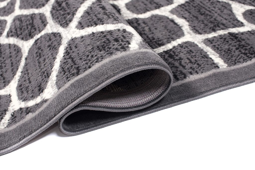 Tapis Dream Gris Foncé Motif Animalier Bordure