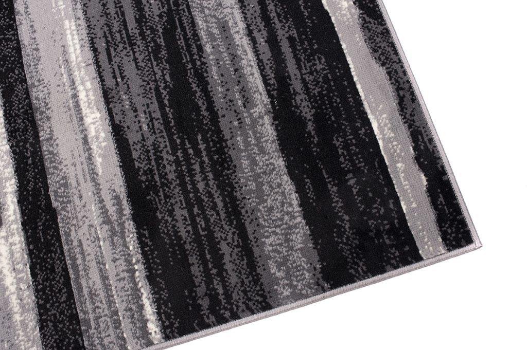 Tapis Dream Abstrait Gris Noir Lignes