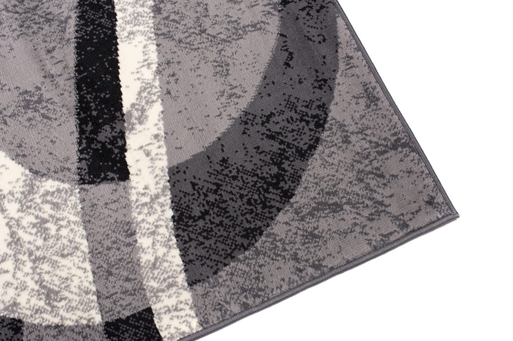 Tapis Dream Géométrique Gris Foncé Cercles