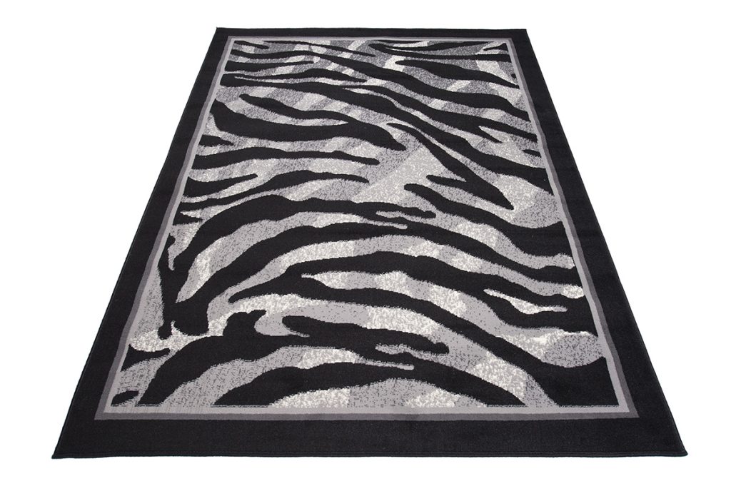 Tapis Dream Moderne Gris Noir Motif Animalier