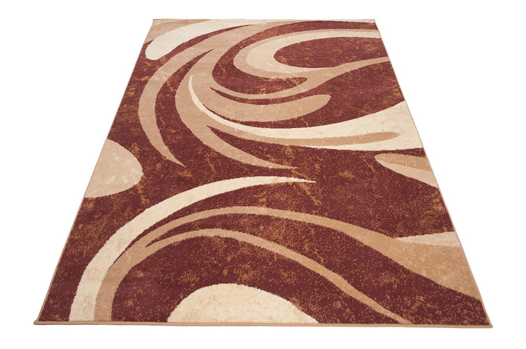 Tapis Dream Abstrait Marron Vagues Fines