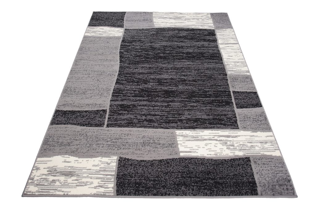 Tapis Dream Gris Géométrique Rectangles Carrés